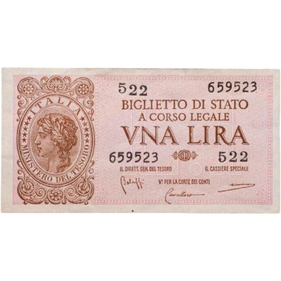купить Италия 1 лира 1944
