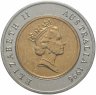 Купить Австралия 5 долларов 1996 "Дональд Брэдмен", в коинкарте