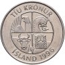 Купить Исландия 10 крон 1996