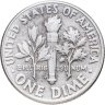 Купить США 10 центов (дайм, one dime) 1962 D Silver Roosevelt Dime (Рузвельт) знак монетного двора "D" - Денвер