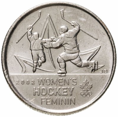 купить Канада 25 центов (cents) 2009 "Женский хоккей"