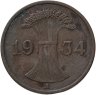 Купить Германия 1 рейхспфенниг (reichspfennig) 1934 A  знак монетного двора "A" — Берлин
