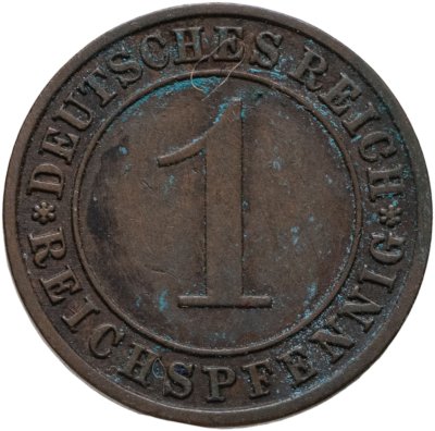 купить Германия 1 рейхспфенниг (reichspfennig) 1934 A знак монетного двора "A" — Берлин