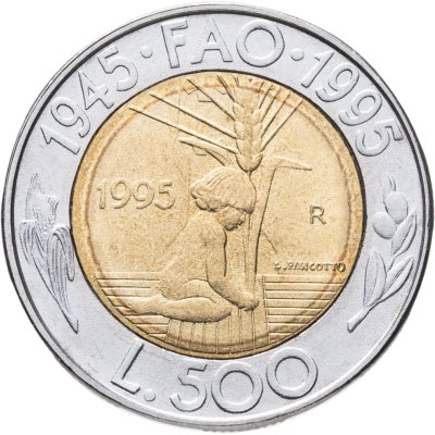 купить Сан-Марино 500 лир (lire) 1995