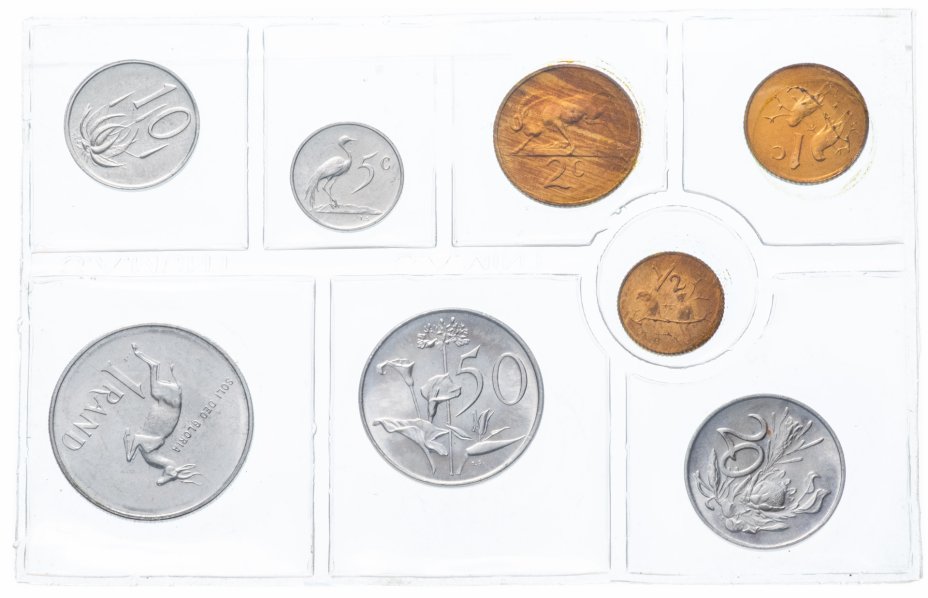 купить ЮАР набор монет 1979 (8 монет в запайке)