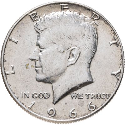 купить США 50 центов (1/2 доллара, half dollar) 1966 Kennedy Half Dollar (Кеннеди)