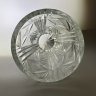Купить Ваза для цветов, украшенная резным декором, хрусталь, алмазная грань, СССР, 1970-1990 гг.