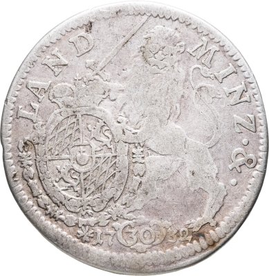 купить Германия, Бавария 30 крейцеров 1732