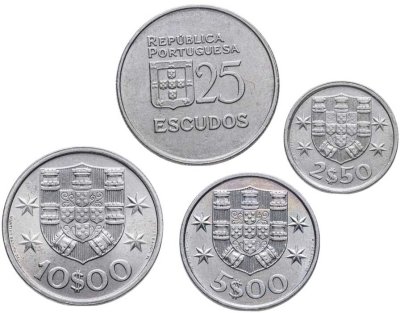 купить Португалия. Набор №9 (4 монеты) 1973-1986