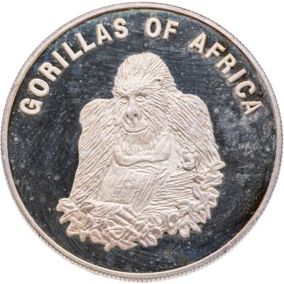 купить Уганда 1000 шиллингов 2002 "Фауна Африки - горилла сидит"