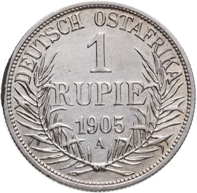 купить Германская Восточная Африка 1 рупия (rupee) 1905, знак монетного двора "A" — Берлин