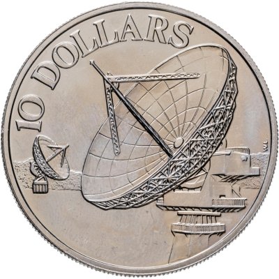 купить Сингапур 10 долларов (dollars) 1980 "Спутники связи"