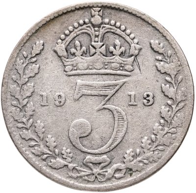купить Великобритания 3 пенса (pence) 1913