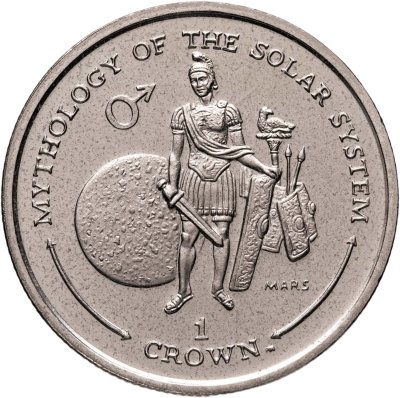 купить Гибралтар 1 крона 2001 "Мифология солнечной системы - Марс"