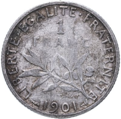 Купить Франция 1 франк 1901
