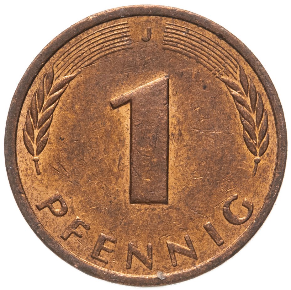 купить Германия (ФРГ) 1 пфенниг (pfennig) 1950-2001, случайный год