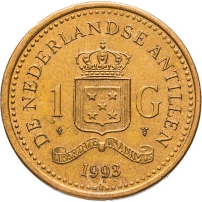 купить Нидерландские Антильские острова 1 гульден (gulden) 1993