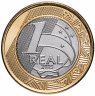 Купить Бразилия 1 real (реал) 2015 "XXXI летние Олимпийские Игры, Рио-де-Жанейро 2016 volleyball (волейбол)"