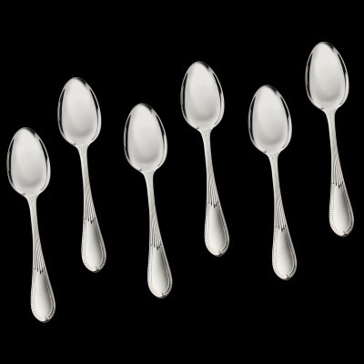 купить Набор из 6 десертных ложек "Belvedere", серебро 925 пробы, Robbe & Berking, Германия, 2010-2020 гг.
