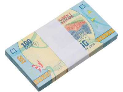 купить Мадагаскар 100 ариари 2017 100 штук(пачка) (Pick 97b) Новая подпись