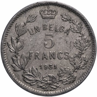 купить Бельгия 5 франков 1931