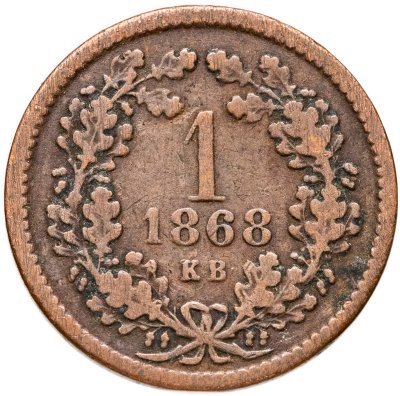 купить Венгрия 1 крейцер (krajczar) 1868