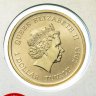 Купить Тувалу 1 доллар (dollar) 2013 "Австралийские Водяные Птицы - Зелёная птица-кошка (Ailuroedus crassirostris)" (в конверте с маркой)