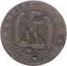 Купить Франция 5 сантимов (centimes) 1857 W  знак монетного двора: "W" - Лилль