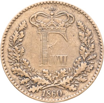 купить Дания 1 скиллинг ригсмонт (скиллинг-ригсмёнт, skilling rigsmont) 1860