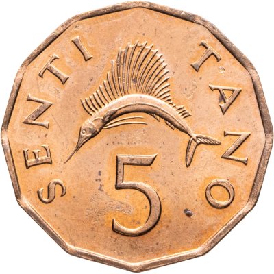 купить Танзания 5 центов (cents) 1984