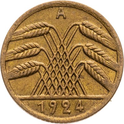 купить Германия 5 рентенпфеннигов (rentenpfennig) 1924 А