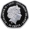 Купить Соломоновы Острова 20 центов 2019 "50 лет Конкорду - Нос самолета /вид снизу/"