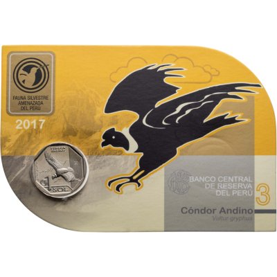 купить Перу 1 соль 2017 "Фауна Перу - Андский кондор" в буклете
