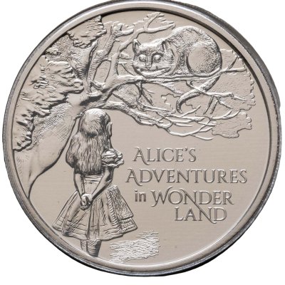 купить Великобритания 5 фунтов 2021 "Алиса в стране чудес" в конверте