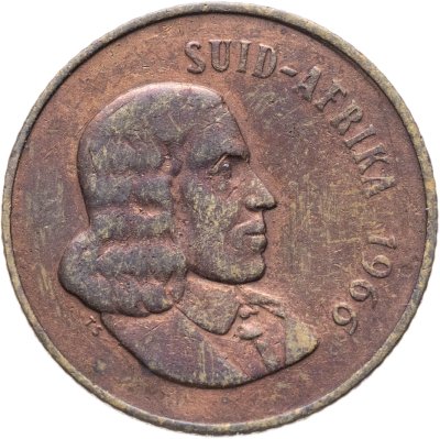 купить ЮАР 2 цента (cents) 1966 Надпись на языке африкаанс - "SUID-AFRIKA"