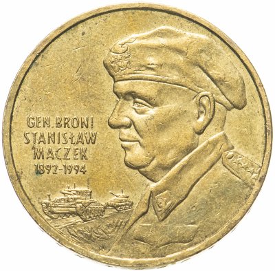 купить Польша 2 злотых (zlote) 2003 "Генерал Станислав Мачек"