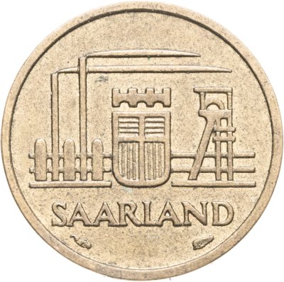 купить Саар 10 франков (francs) 1954