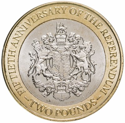 купить Гибралтар 2 фунта 2017 "50 лет референдуму"