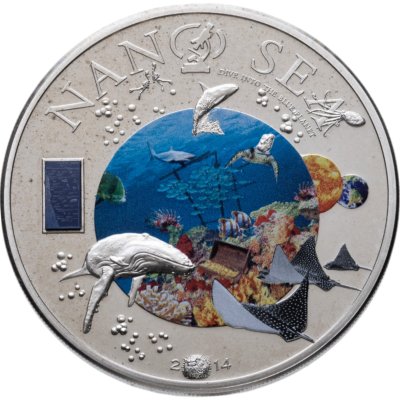 купить Острова Кука 10 долларов 2014 "Нано Море", в капсуле