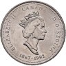 Купить Канада 25 центов (cents) 1992 "125 лет Конфедерации Канада - Ньюфаундленд и Лабрадор"