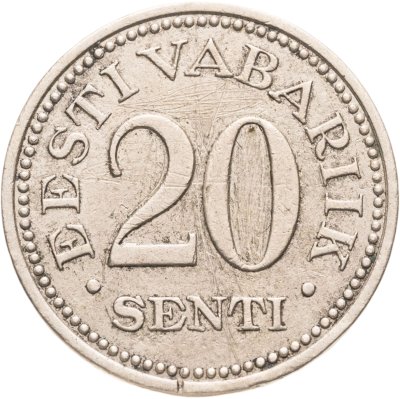 купить Эстония 20 сентов (senti) 1935