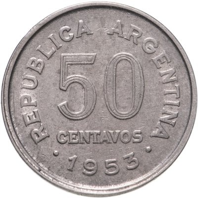 купить Аргентина 50 сентаво 1953