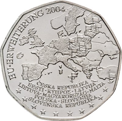 купить Австрия 5 евро 2004 "Расширение Евросоюза"