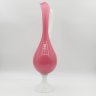 Купить Высокая интерьерная ваза (кувшин) нежного розового оттенка, Empoli Art Glass Opaline, стекло, двухцветное, Италия, 1960-1980 гг.