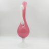 Купить Высокая интерьерная ваза (кувшин) нежного розового оттенка, Empoli Art Glass Opaline, стекло, двухцветное, Италия, 1960-1980 гг.