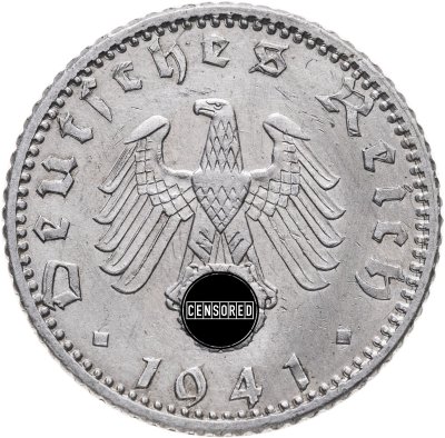 купить Германия, Третий рейх 50 рейхспфеннигов 1941, А