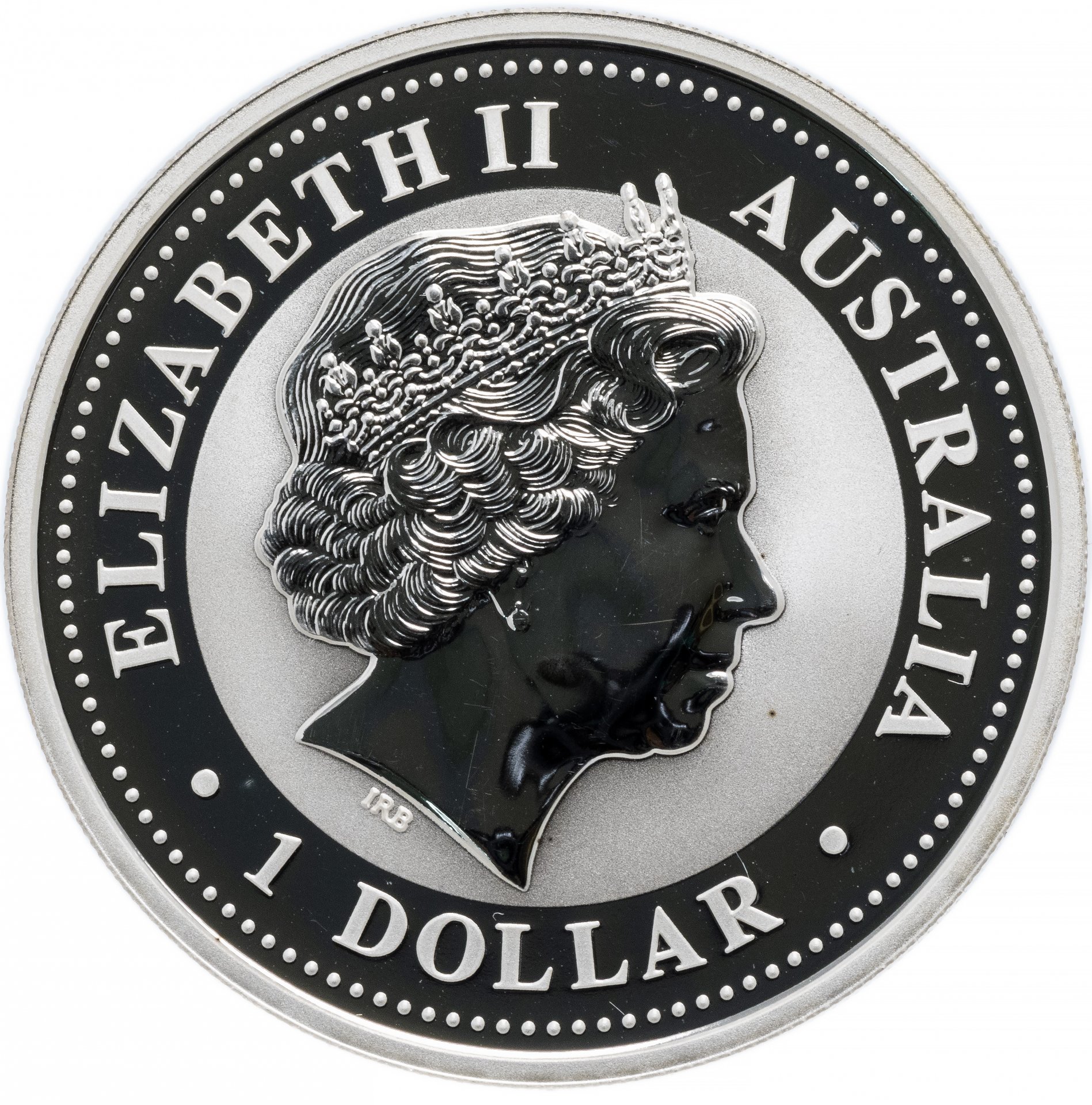 Серебряная монета Австралии с кукобарой стоимость. 1 доллар 2006
