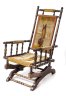 Купить Кресло-качалка, дерево, текстиль, 1920-1950 гг.