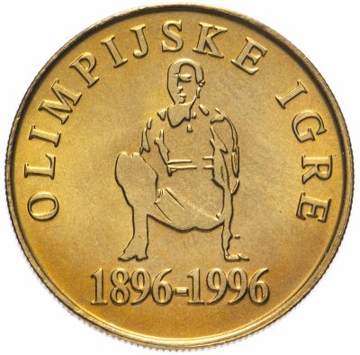 купить Словения 5 толаров (tolarjev) 1996 "100 лет современным Олимпийским Играм"
