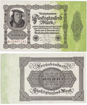купить Германия, Веймарская республика 50000 марок 1922